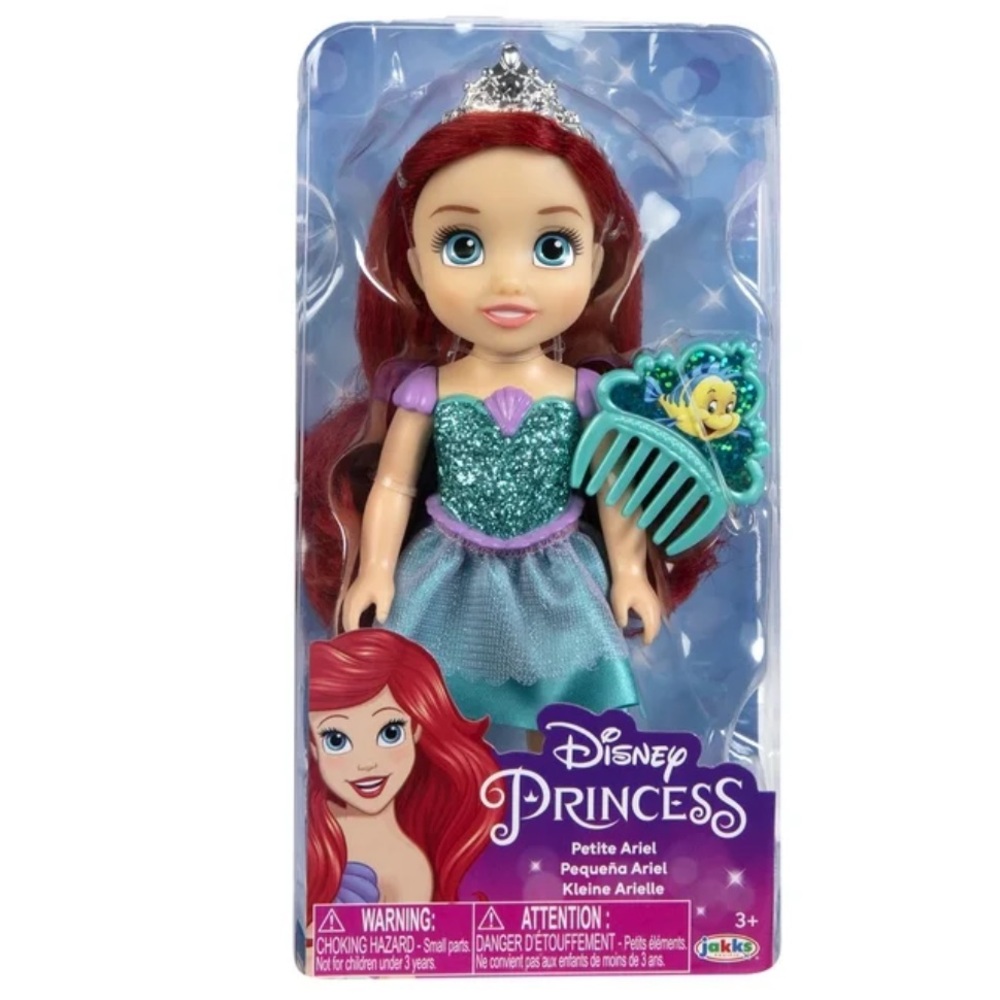 Disney Princess 6" Petite Ariel Doll with Glittered Hard Bodice